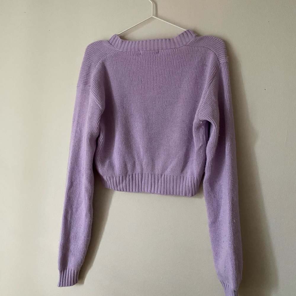 MISSGUIDED Lilac Button Cardigan - Picture 6 of 6